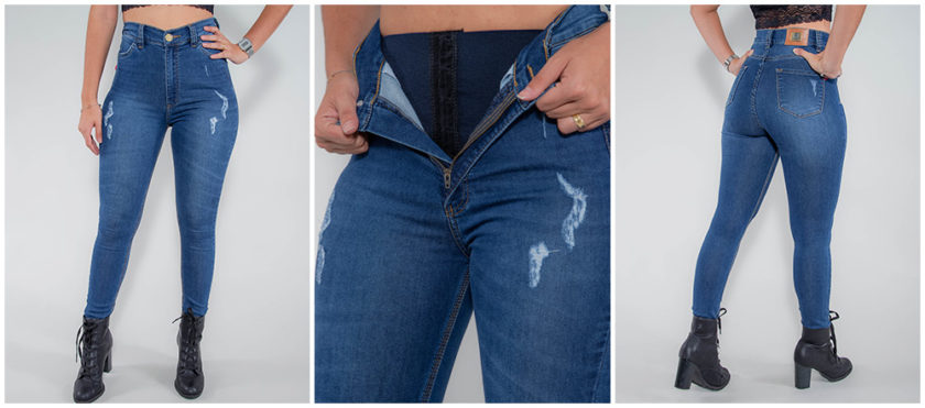 Calça Jeans Com Cinta Modeladora Revanche Fit Belt