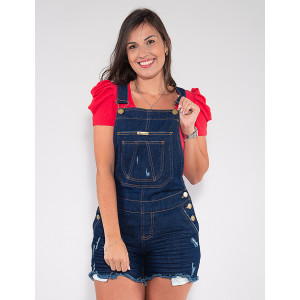 Jardineira jeans revanche hotsell