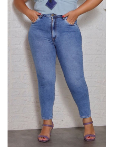  Calça Jeans Cropped Curvy Atacado Feminina Revanche Cumra Azul