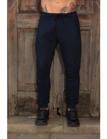 Calça Moletom Atacado Masculina Revanche Vadim Azul Marinho