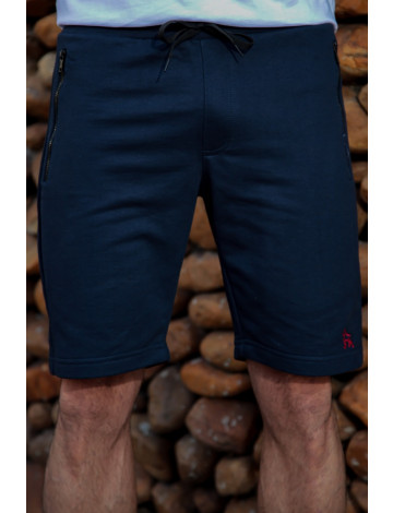 Bermuda Moletom Atacado Masculina Revanche Frederico Azul Marinho