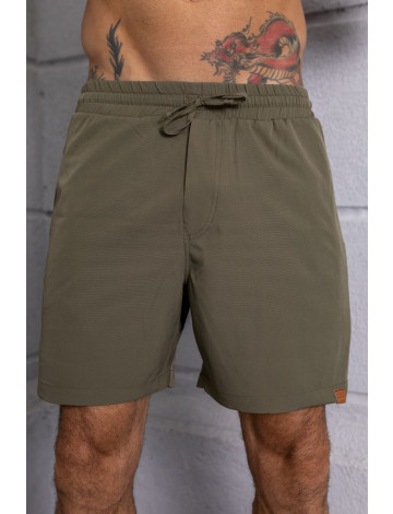 Bermuda D´Água Com Elastano Atacado Masculina Revanche Thoubal Verde Militar