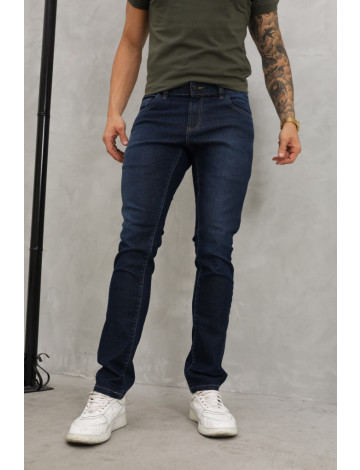 Calça Jeans Com Elástico Personalizado No Cós Atacado Masculina Revanche Monfero Azul