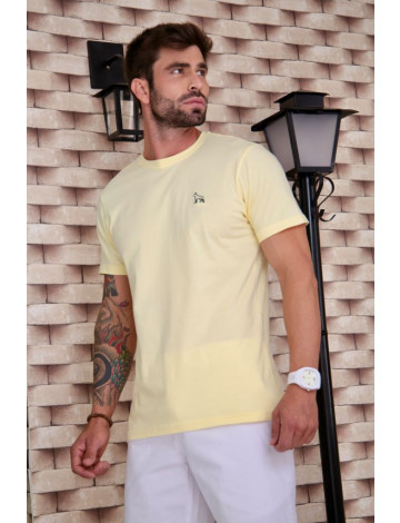 Camiseta Básica Atacado Masculino Revanche Foggia Amarelo Claro