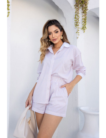 Camisa Oversized Atacado Feminina Revanche Varna Bege