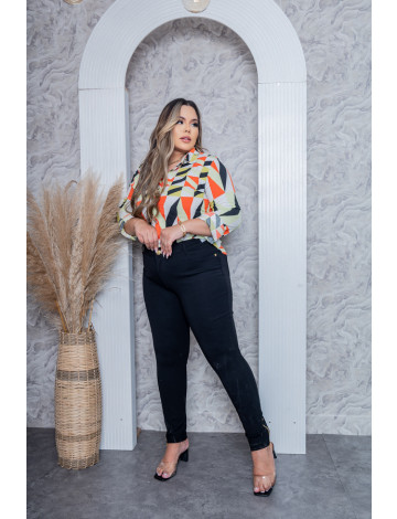 Calça Cigarrete Bandagem Plus Size Atacado Feminina Revanche Bantry