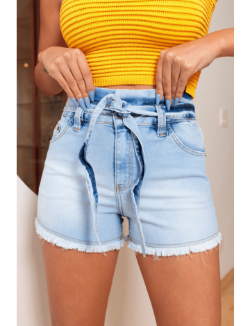 Shorts Jeans Atacado Feminino Revanche Ana Gabriela Azul