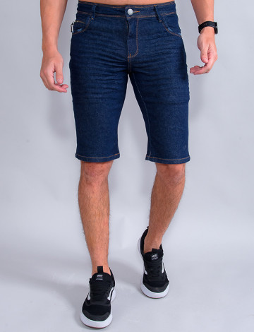 Bermuda Jeans Com Zíper No Bolso Atacado Masculina Revanche Lecce