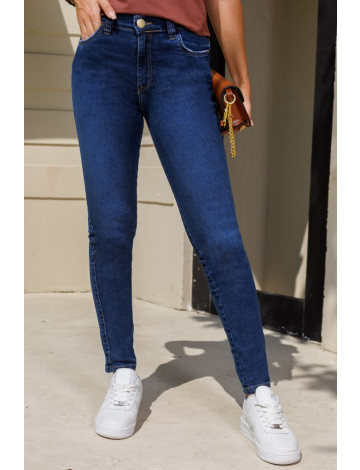 Calça Jeans Skinny Atacado Feminina Revanche Bacoor Azul 