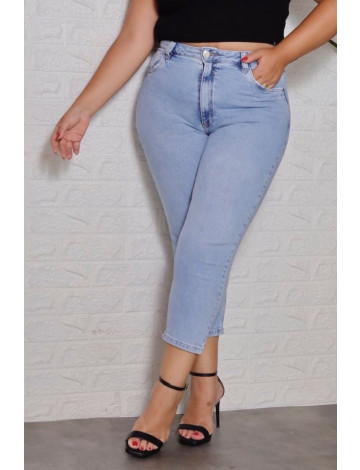 Calça Jeans Cropped Reta Curvy Atacado Feminino Revanche Dacar