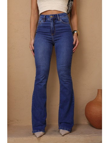 Calça Jeans Flare Modeladora Atacado Feminina Revanche Fariza Azul