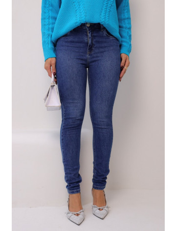 Calça Jeans Skinny Com Elastano Atacado Feminina Revanche Turgóvia Azul