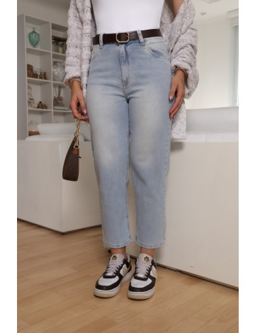 Calça Jeans Cropped Mom Atacado Feminina Revanche Ibitiara Unica