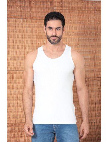 Camiseta Regata Rib Atacado Masculina Revanche Lommel Branco