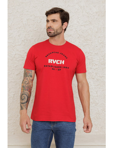 Camiseta Bordada Atacado Masculina Revanche Belovo Bordo