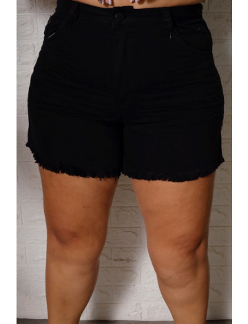 Shorts Com Barra Desfiada Plus Size Atacado Feminino Revanche Malanje