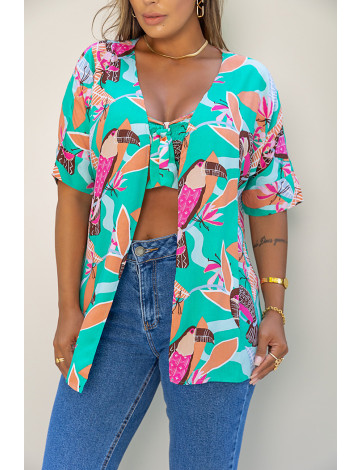 Kimono feminino com calça jeans discount
