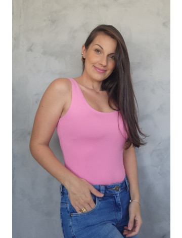 Regata Básica Atacado Feminina Revanche Suzie Rosa Chiclete
