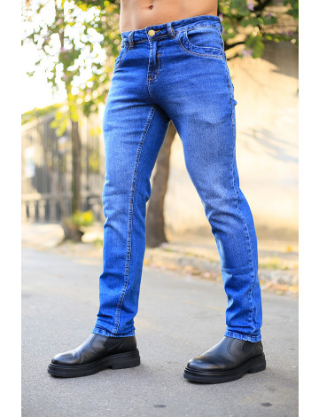 Calça jeans com hot sale recorte no bolso