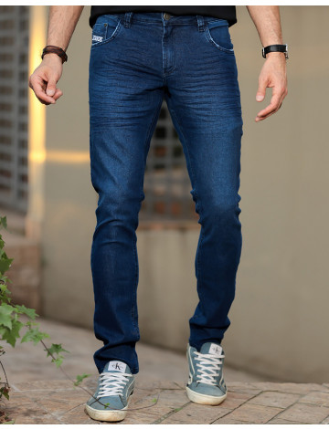 Calça Jeans Reta Atacado Masculina Revanche Herning Azul
