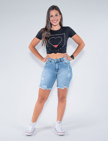 Bermudas feminina cheap jeans