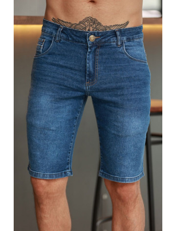 Bermuda Jeans Atacado Masculina Revanche Buritis Azul