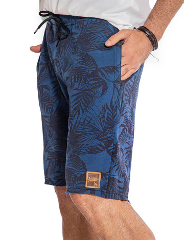 bermuda moletom masculina estampada