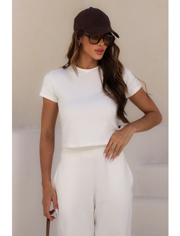 Blusa Moletom Gola Careca Atacado Feminina Revanche Amalfi marfim