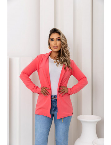 Blazer de Bandagem Atacado Feminina Revanche Rutana Rosa