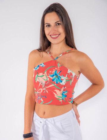 Blusa Atacado Alfaiataria Estampada Feminina Revanche Zâmbia Frente