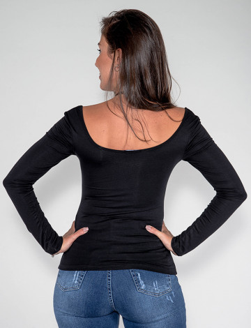 Blusa Manga Longa Atacado C Botoes Feminina Revanche Bagdade