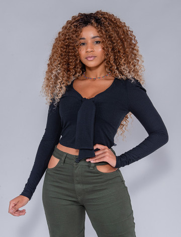 Blusas manga top longa feminina atacado