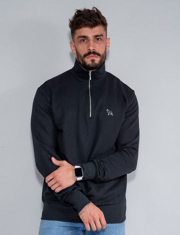 Blusa de moletom masculina com ziper top
