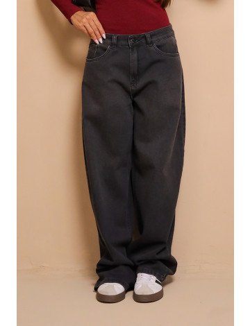 Calça Jeans Baggy Barra Normal Atacado Feminino Revanche Ismaília Azul