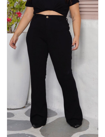 Calça Bandagem Flare Curvy Atacado Feminina Revanche Pombas