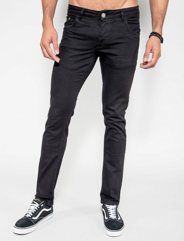 Calça Color Atacado de Sarja Masculino Revanche Piacenza Preto Frente