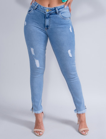 Calça Jeans Atacado Cropped Feminina Revanche Maria Rita