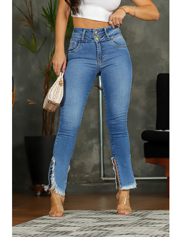 Calça Jeans Atacado Cigarrete Levanta Bumbum Feminina Revanche Day