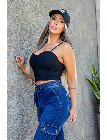 Cal a Jeans Atacado Jogger Cargo Feminina Revanche Stefany