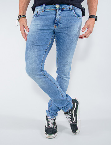 Calça Jeans Atacado Masculina Revanche Ancil Azul Palito Frente