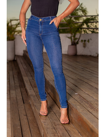 Calça jeans sales com bolso embutido