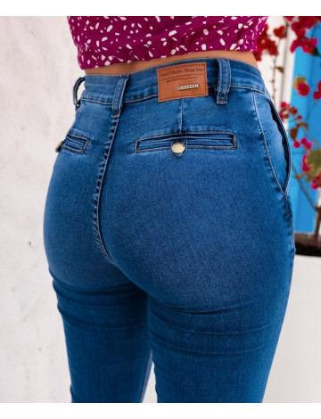 Calça jeans sales com bolso embutido