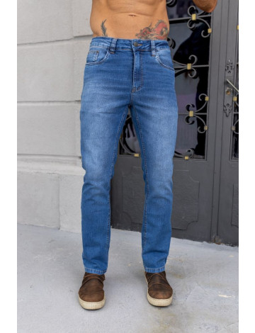 Calça Jeans Regular Com Cós Estampado Atacado Masculina Revanche Zinder 