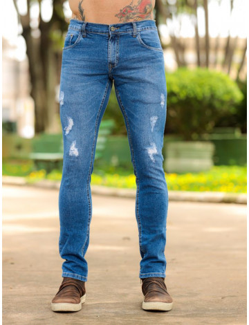 Calça Jeans Reta Atacado Masculina Revanche Quelo Azul