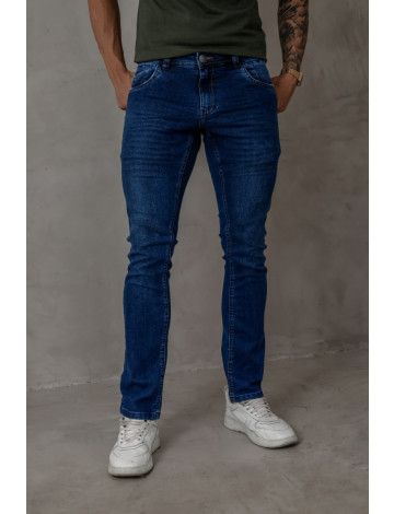 Calça Jeans Reta Com Elastano Atacado Masculina Revanche Rielves Azul