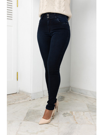 Calça Jeans Skinny Com Botão Duplo Atacado Feminina Revanche Ottawa