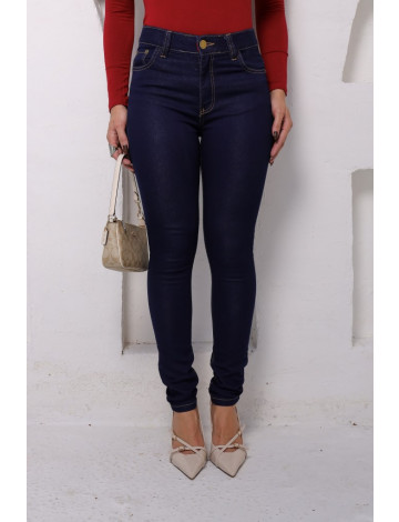 Calça Jeans Skinny Com Elástico Personalizado Atacado Feminina Revanche Nalec Azul