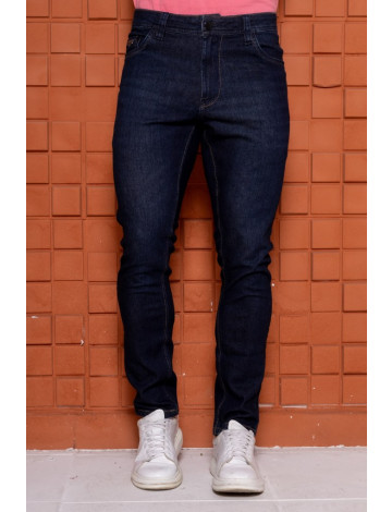 Calça Jeans Slim Com Elastano Atacado Masculina Revanche Baldim Azul