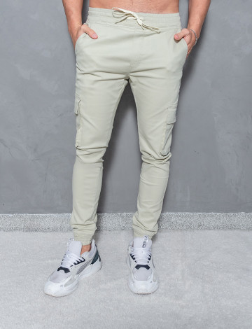 Calça jogger com bolso lateral atacado masculina Revanche Randers Areia