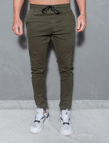 Calça jogger com bolso lateral atacado masculina Revanche Randers Verde